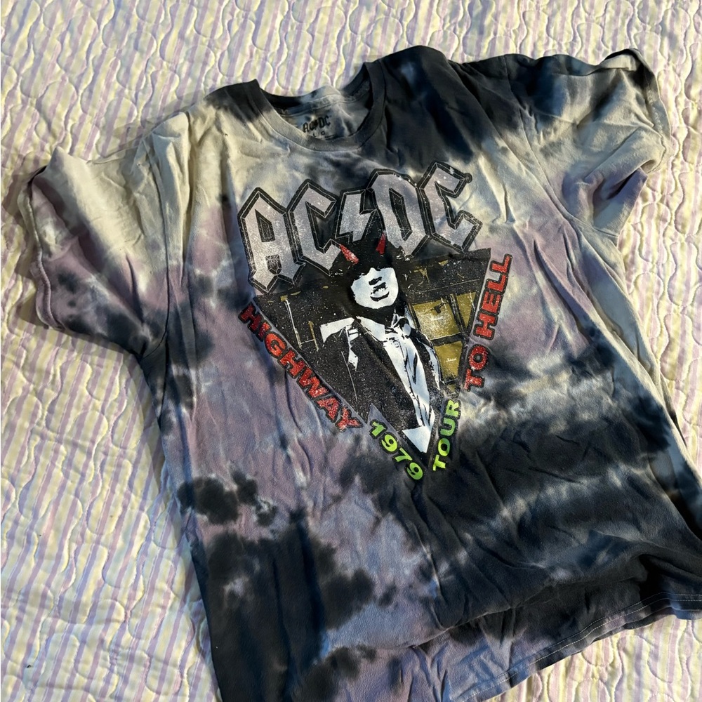 AC/DC Kids Tour T-Shirt - Black and Gray